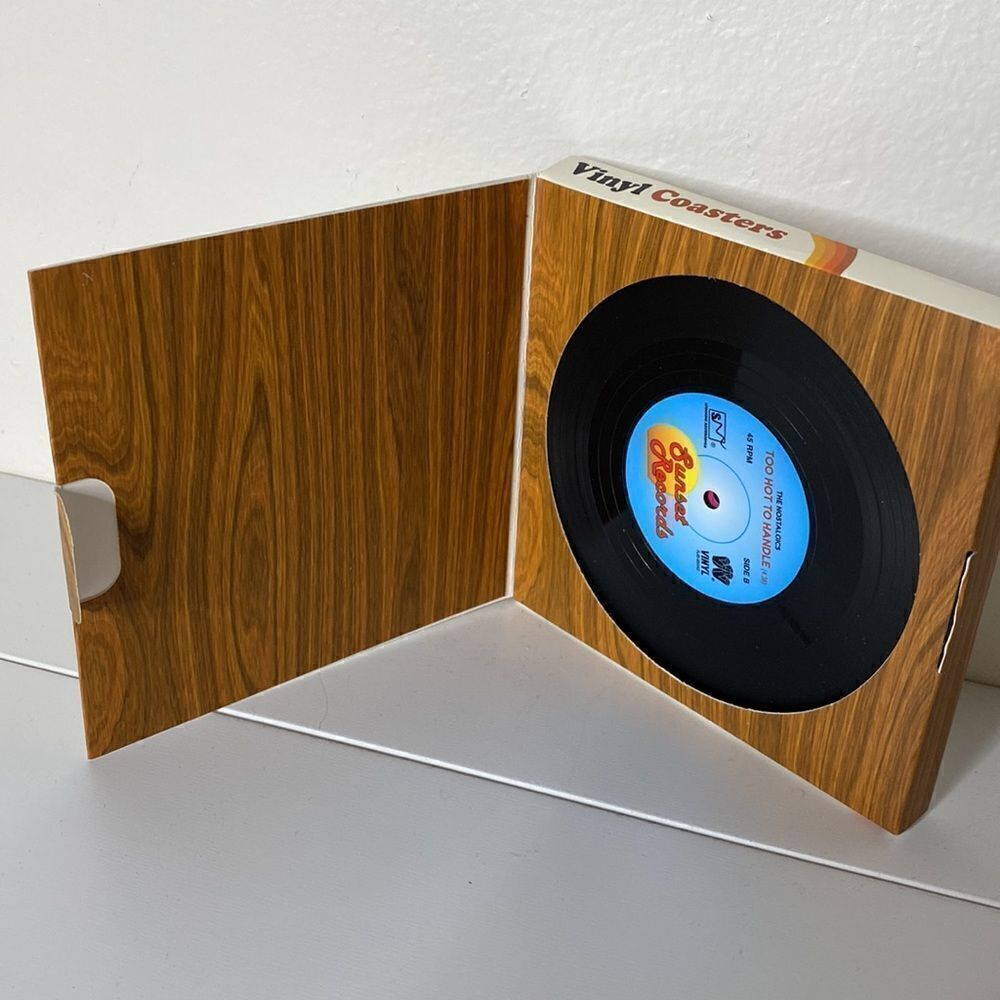 Vinyl Record Coaster Set - Picture 5 of 6